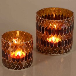 Moroccan mosaic lantern Rayan yellow
