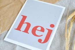 Postcard "hey"