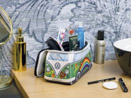 Volkswagen VW T1 Bus 3D Borsa Universale in Neoprene, Grande - Love Bus/Verde