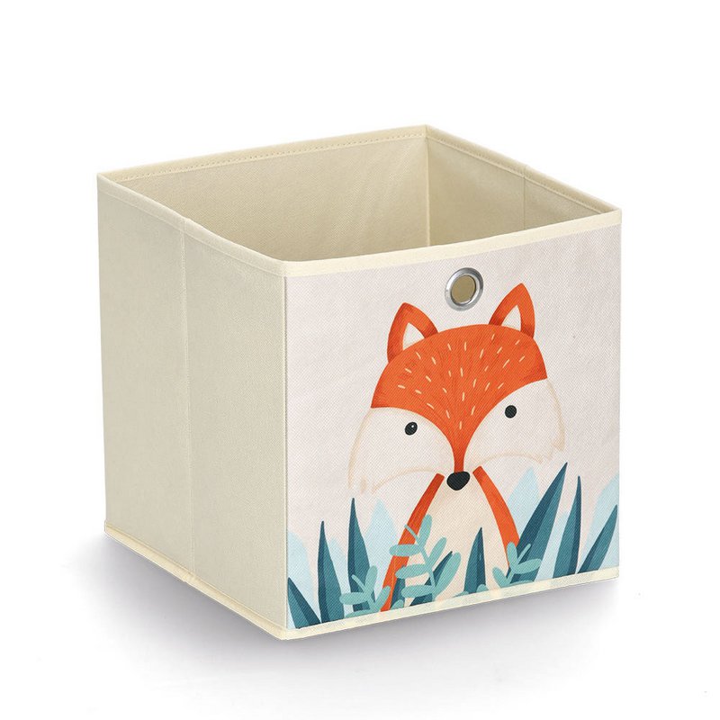 Opbevaringsboks “Fox”, fleece, beige