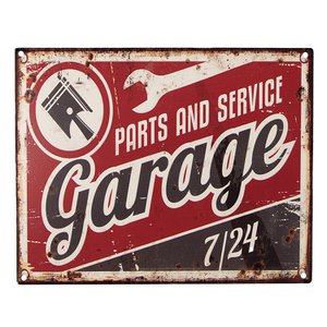 Text sign 25x20 cm Red Iron Wall Sign