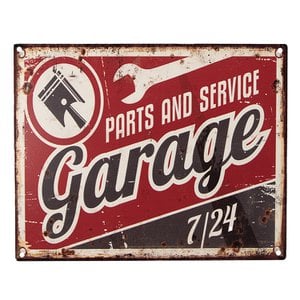 Text sign 25x20 cm Red Iron Wall Sign