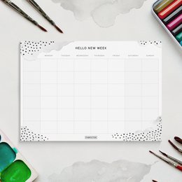 Agenda settimanale Acquerello A4