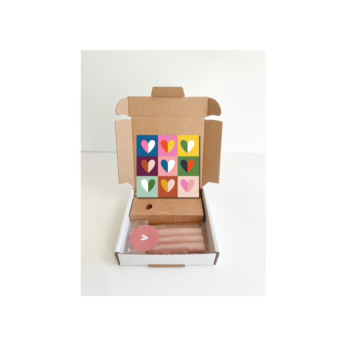 Gift box size S - Hearts