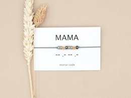 Morse code armband Mama (zilver,rosé goud,goud)