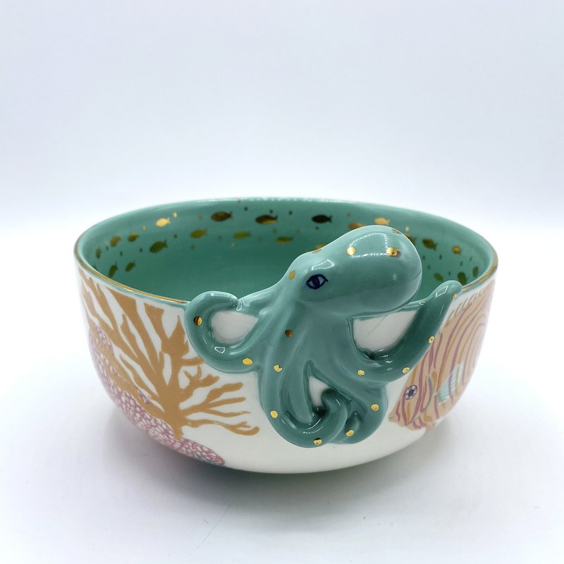 Coral Octopus Bowl