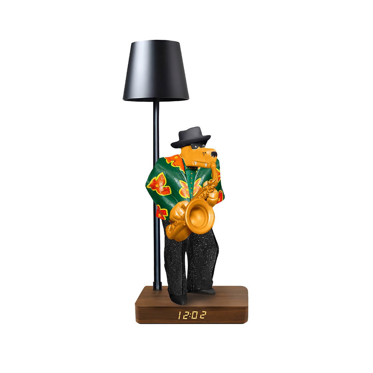 Jazz Wolf-oplaadbaar Touch Led-licht en digitale klok-thermometer