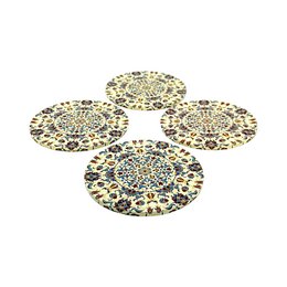 Untersetzter aus Metall - 4er Set - Mandala - Beige - 9cm