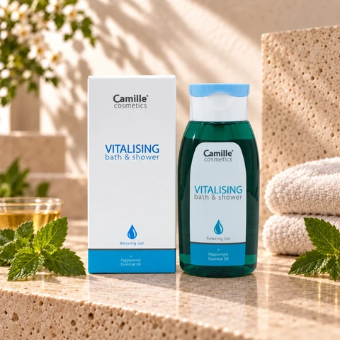 Camille Cosmetics | Vitalising bath & shower gel - badolie - 125ml