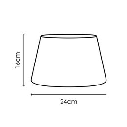 Home Sweet Home Lampshade Largo oval taupe - W:24xD:14xH:16cm