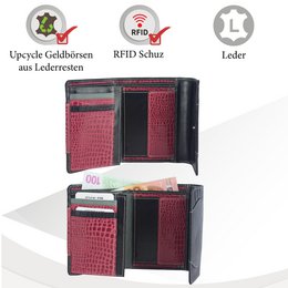 Sunsa Damen Geldbörse. Leder Geldbeutel. Portemonnaie mit RFID Schutz. Brieftasche aus Leder. Mittelgroße Geldbörse für Frauen mit vielen Kreditkartenfächern- Wallet für Damen, Geschenkidee
