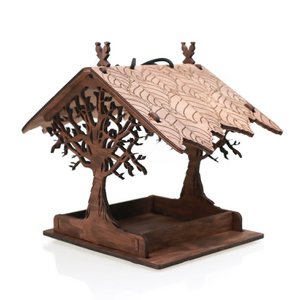 Vogelhäuschen, hängendes Vogelhäuschen aus Holz