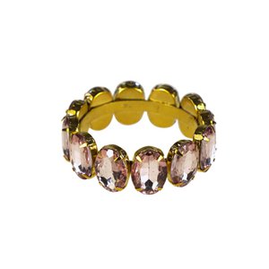 Servetring, roze/goud, metaal/kunststof, 5,5x2 cm
