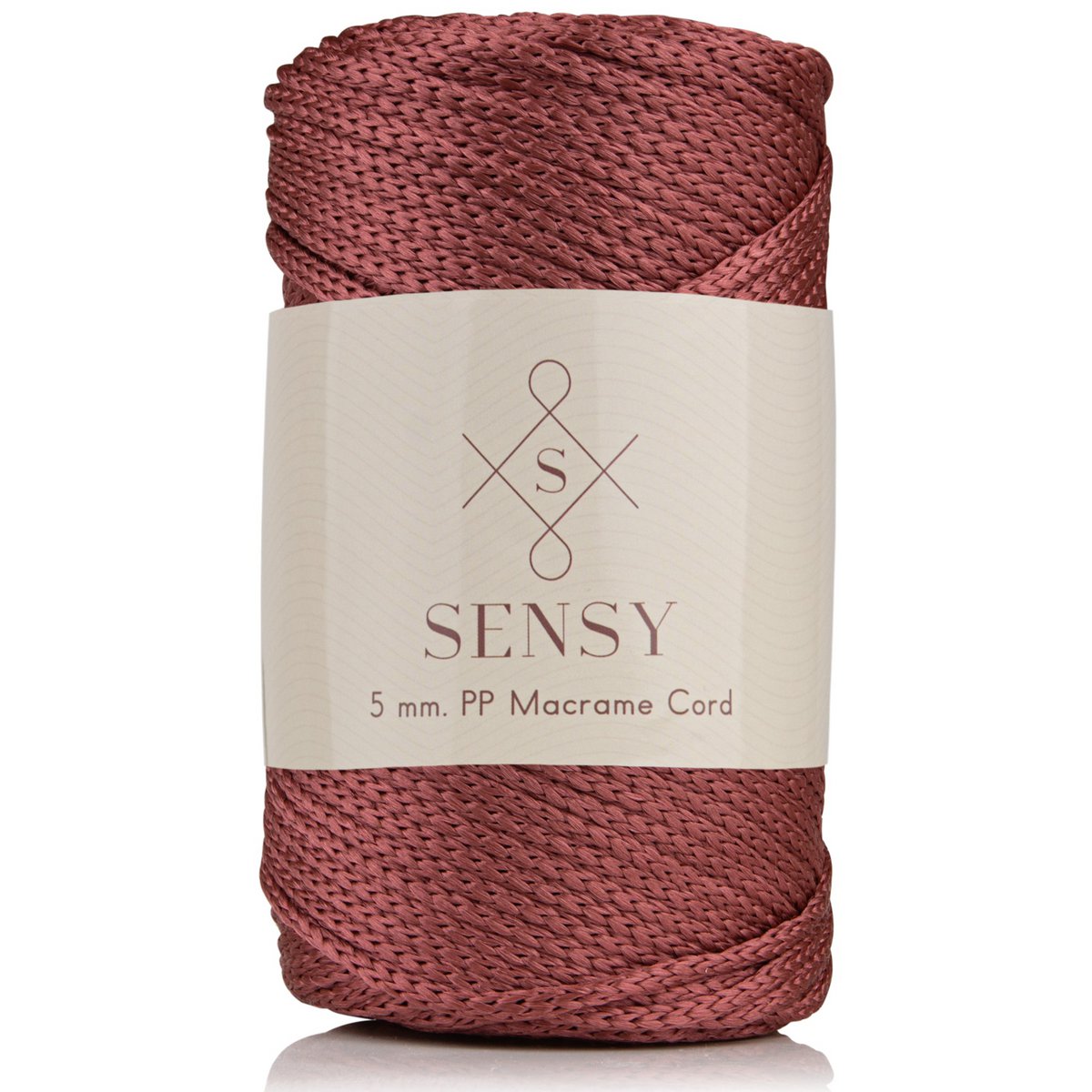 Cordoncino macramè Sensy Premium da 5 mm - 104 iarde, 100% poliestere