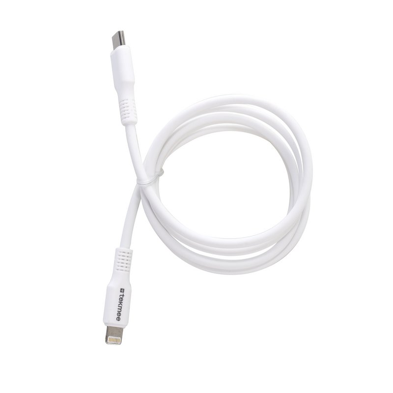 TEKMEE Cable 1M Carga Rápida 20W LIGHTNING/TYPE-C TPE