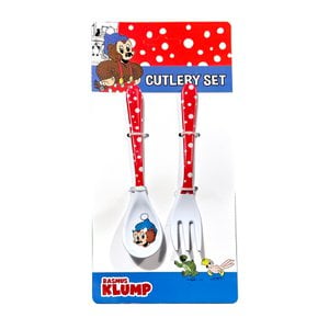 Rasmus Klump - Cutlery Set - 2pcs - Red