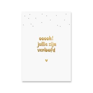 Engagierte Karte | Goldfolie