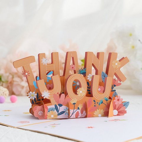 3D Card - Thank You Card