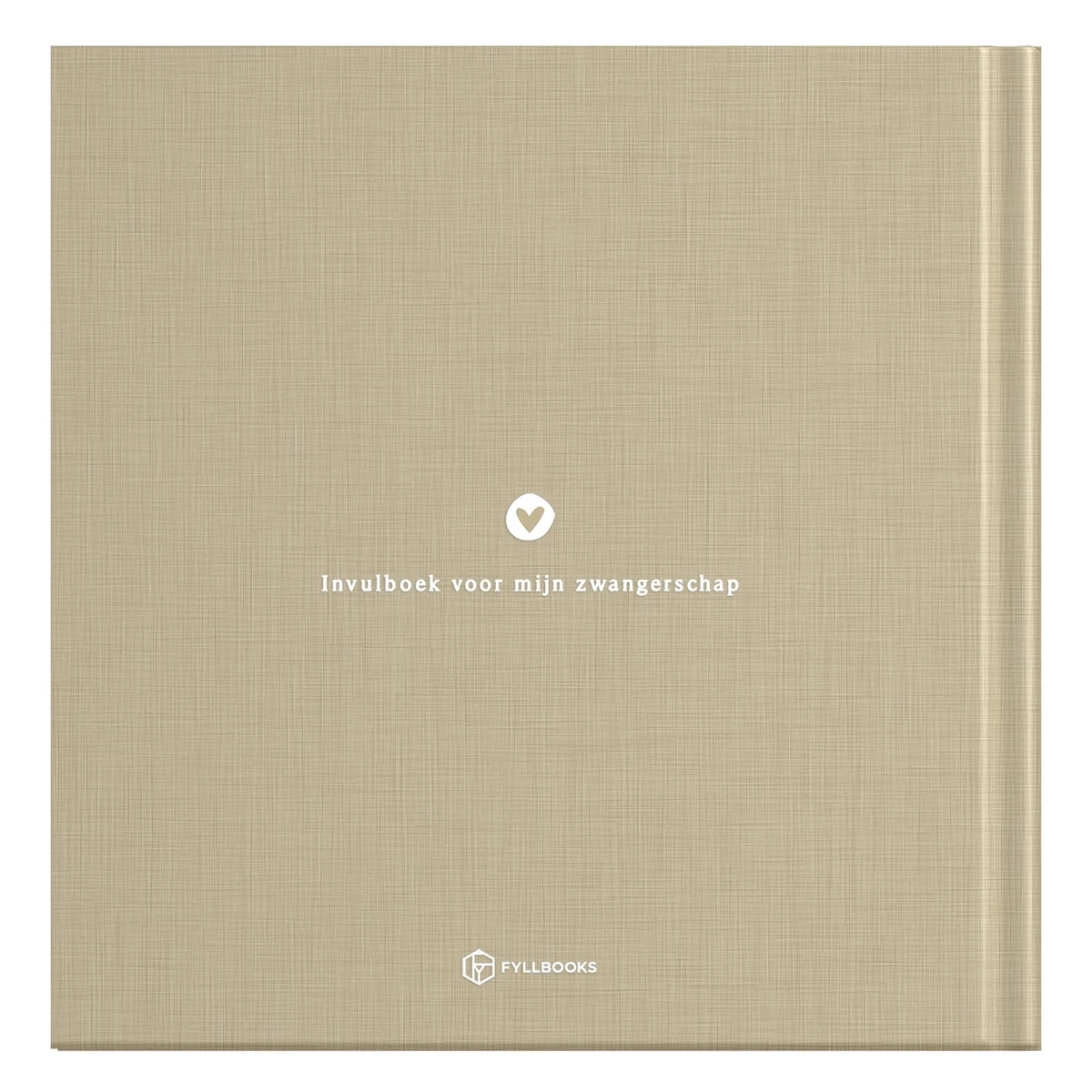 Fyllbooks Mijn zwangerschapsdagboek - Linnen Taupe