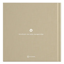 Fyllbøger Min graviditetsdagbog - Linen Taupe