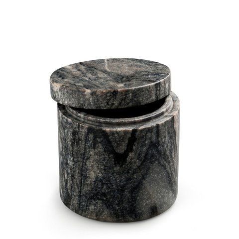 Marmordose klein, grau