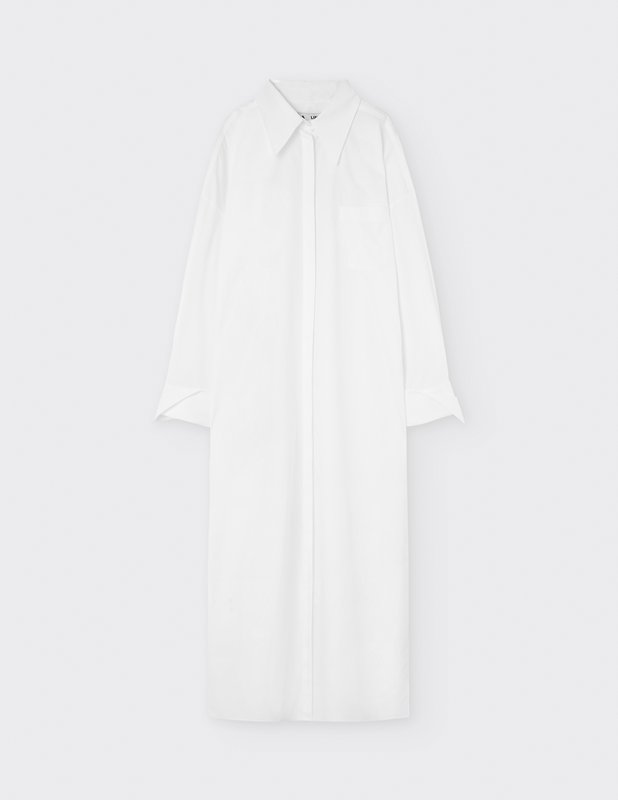 Cotton maxi shirtdress