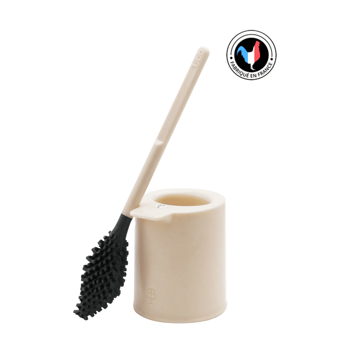 bbb La Brosse WC Bio-sourcées Et Recyclées Beige Perle - Coquille St-Jacques