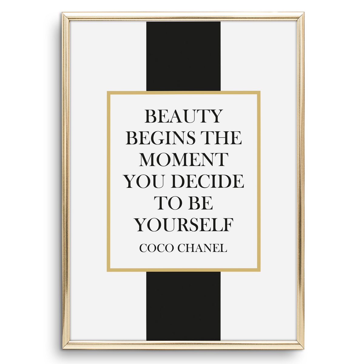 Poster: Beauty begins the moment you decide to be yourself