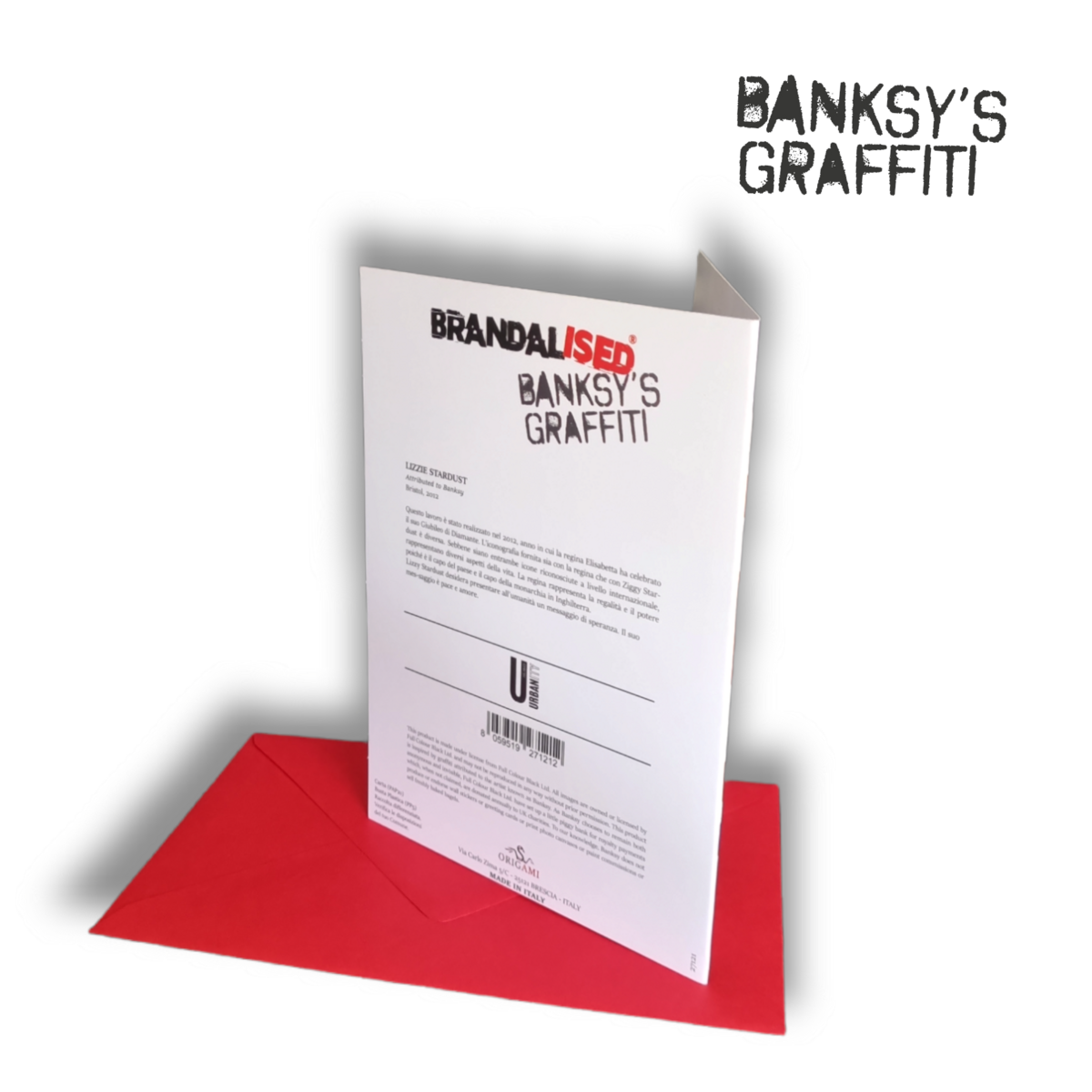 Tarjeta de felicitación de Banksy - Reina del polvo de estrellas