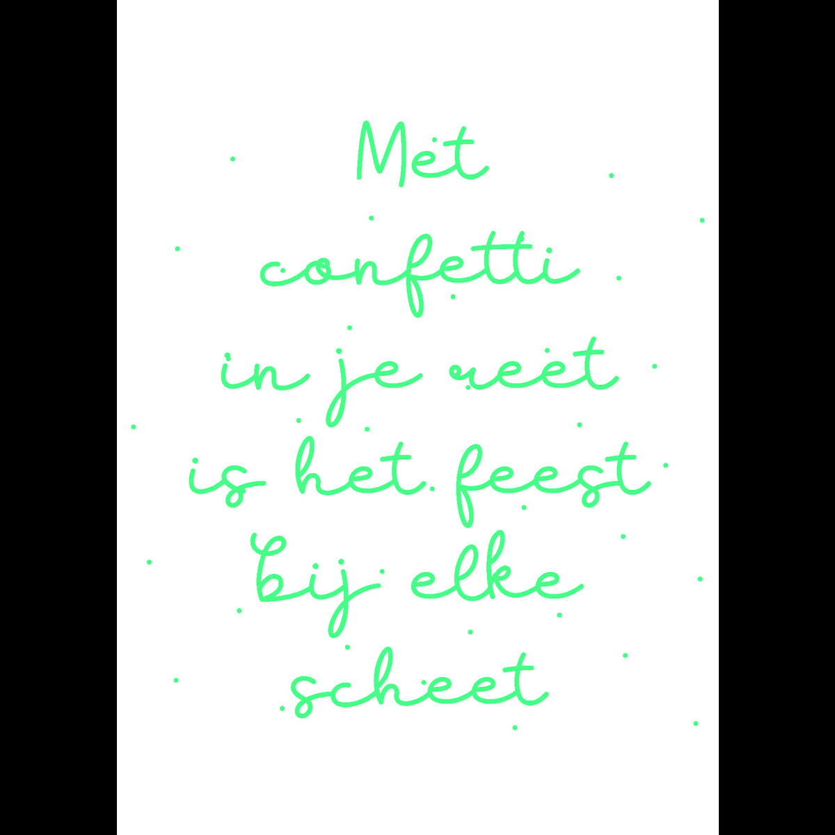 Postkaart Confetti