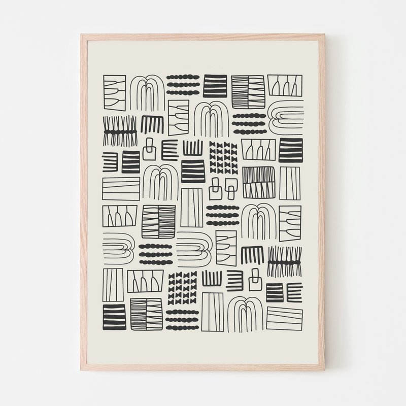 Print A4 Needlecraft - Black