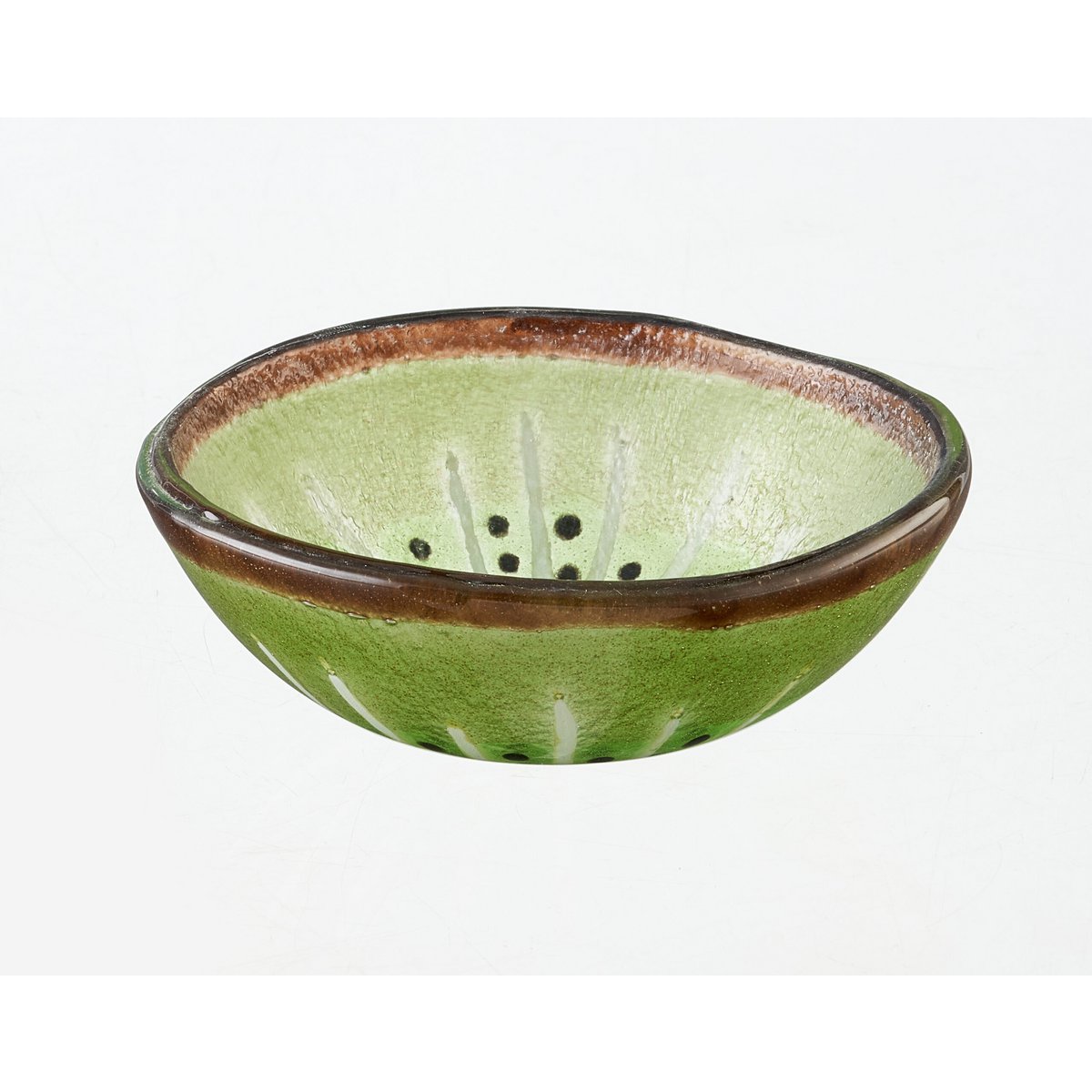 Tropical Bowl Tray 12x5 Brown & Green Kiwi