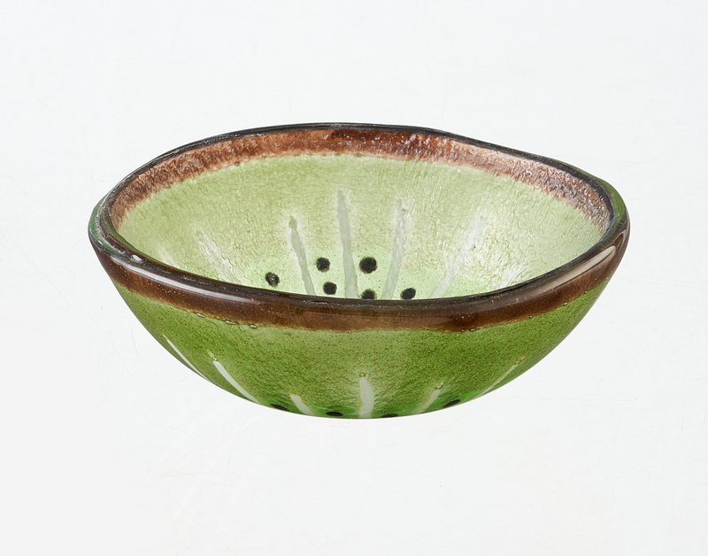 Tropical Bowl Tray 12x5 Brown & Green Kiwi