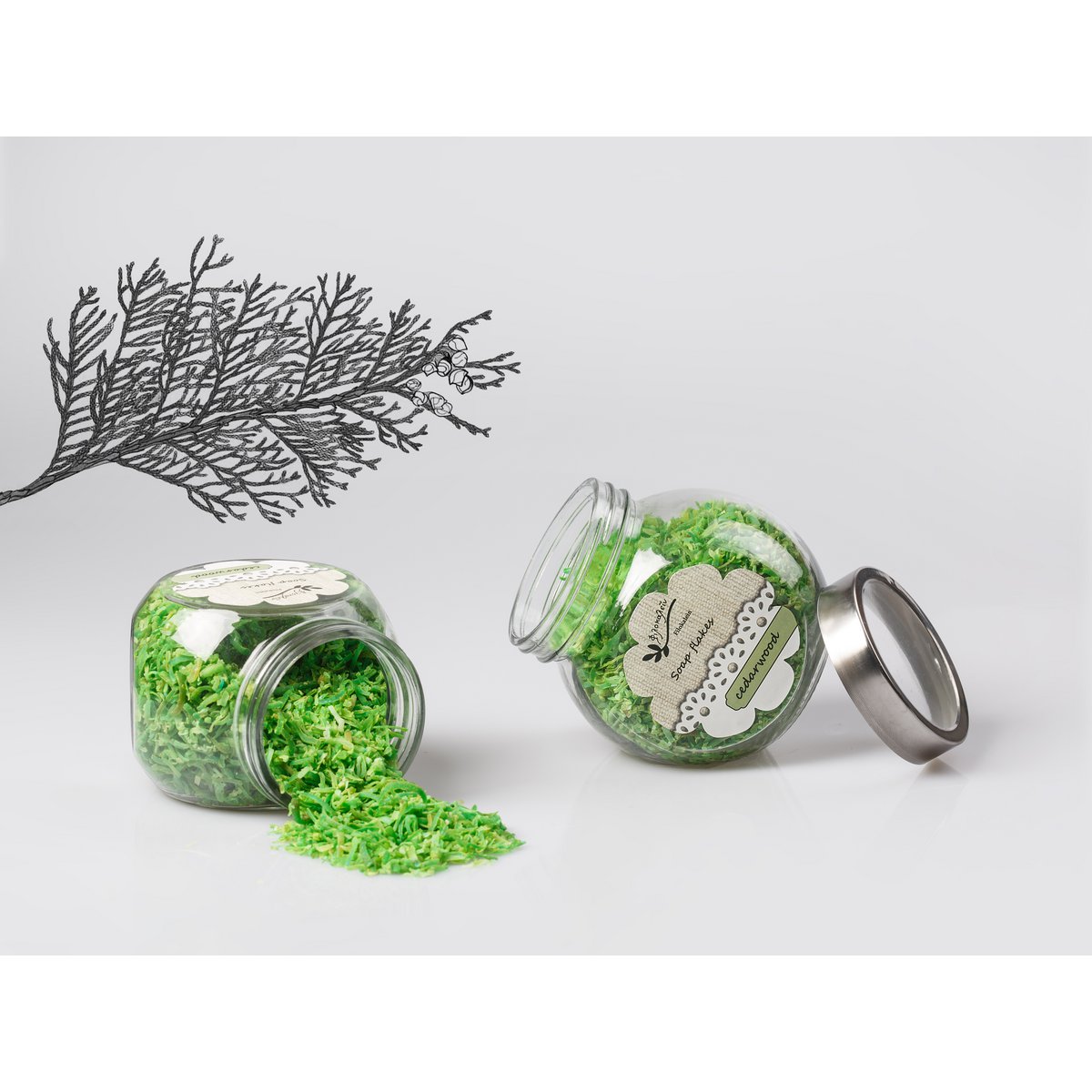 Fiocchi di Sapone Naturale alla Fragranza di Cedro