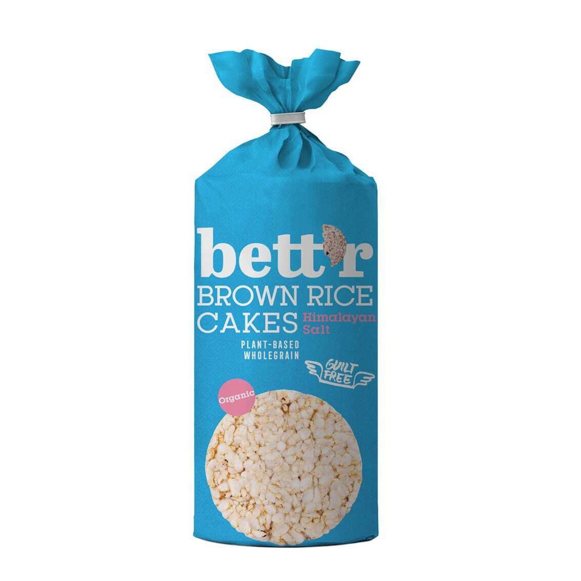 Brown Rice Cakes Himalayan Salt, organic, Bett'r, 120g