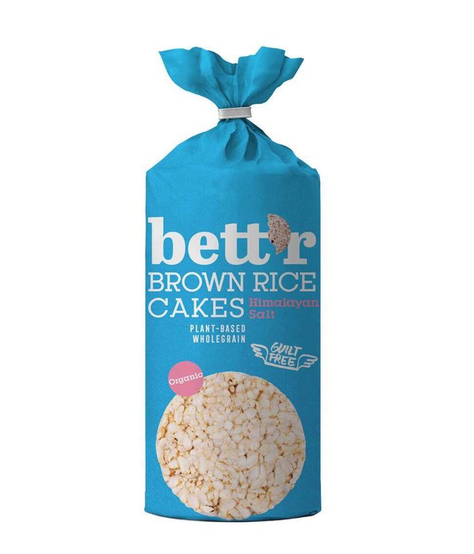 Brown Rice Cakes Himalayan Salt, organic, Bett'r, 120g