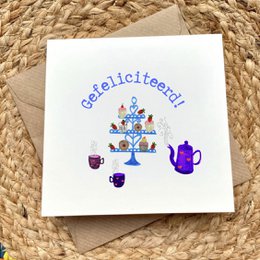 Tarjeta Felicitaciones High Tea