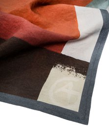 Linen beach towel Crane - Agnė Kišonaitė