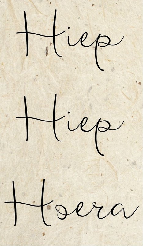 Minikarte 'Hip hip hurra'