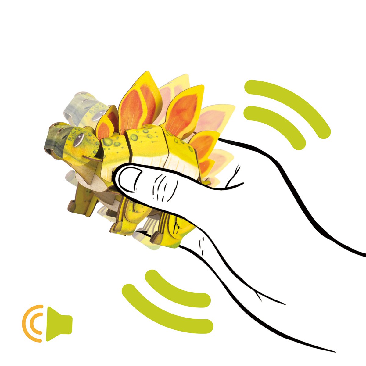 Mieredu - 3D Puzzel Build And Sound - Stegosaurus
