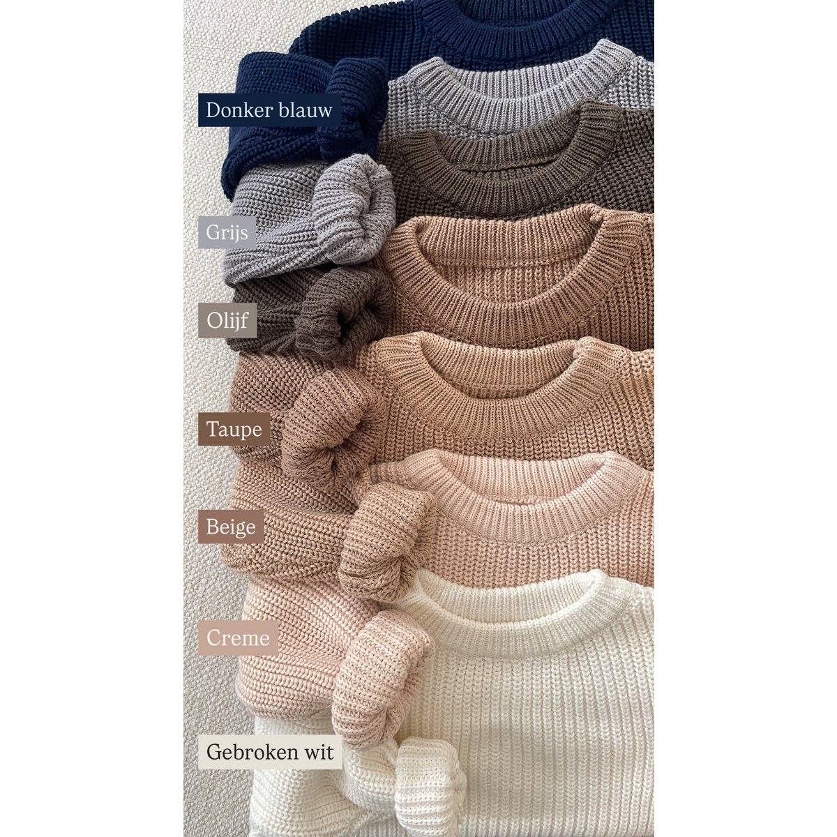 Gebreide Baby Trui - Marine