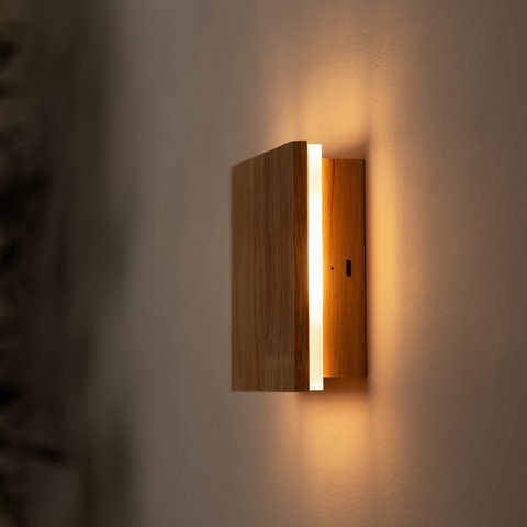 Lane Light Brown Rechargeable Wall Light