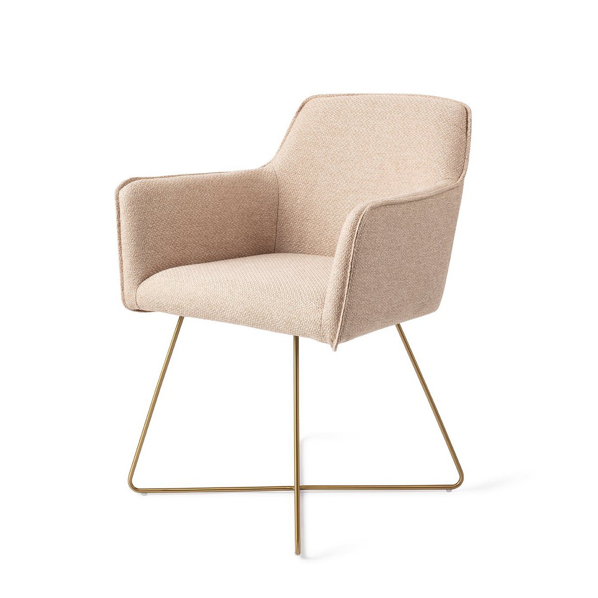 Jesper Home Hofu Dining Chair Cross Gold