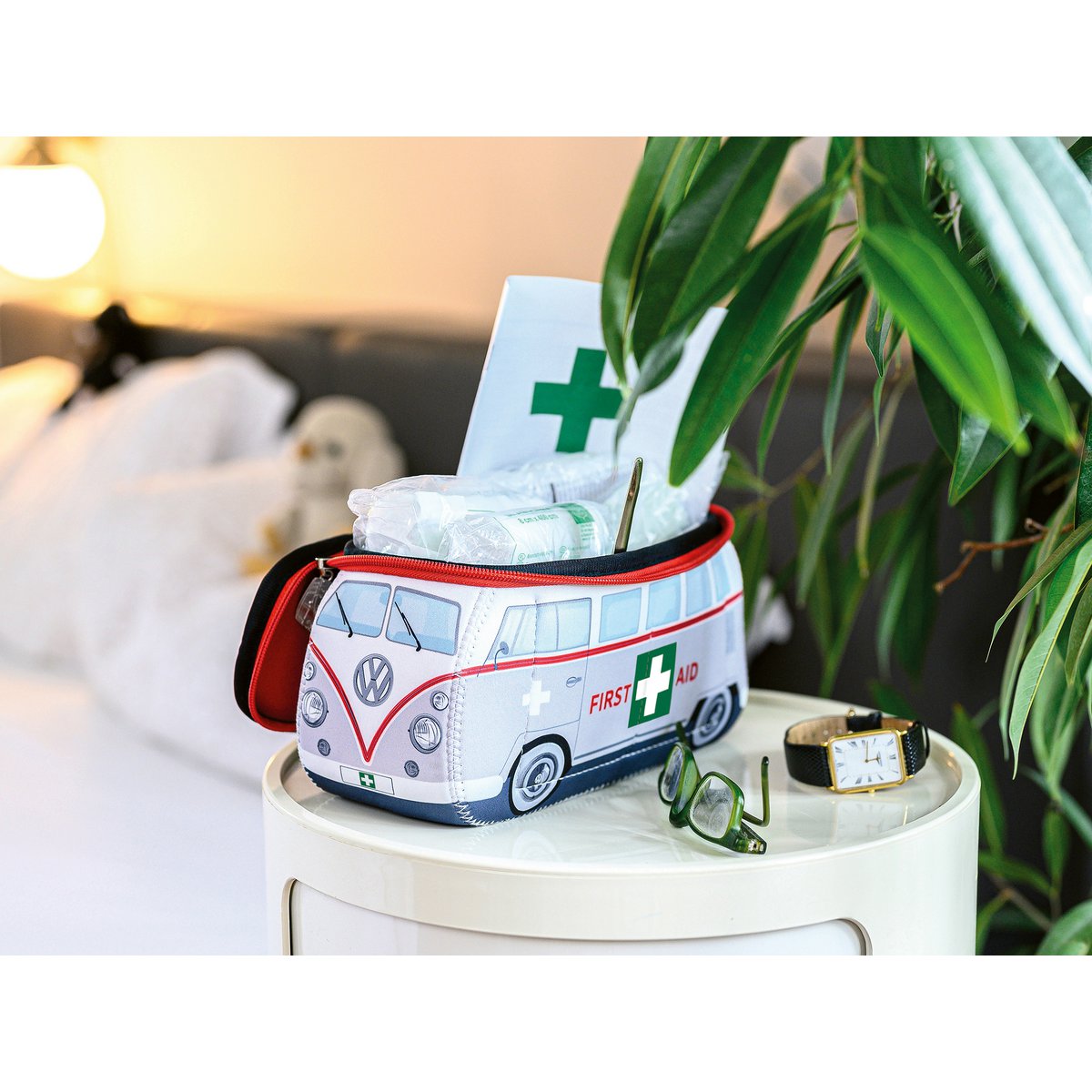 Volkswagen VW T1 Bus 3D Neoprene Small Universal Bag - First Aid/incl. First Aid Kit