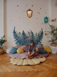 "Sand" linned skalpude