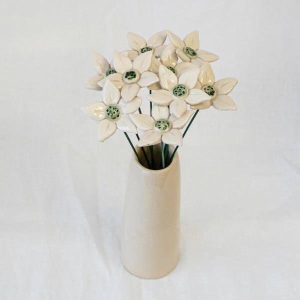 Stella alpina ⌀ ca. 4 cm| Stelo da 20 cm