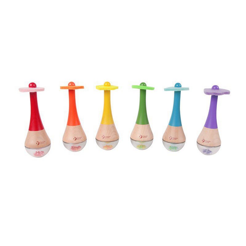 Rainbow Maracas - 5.5x16x5.5cm
