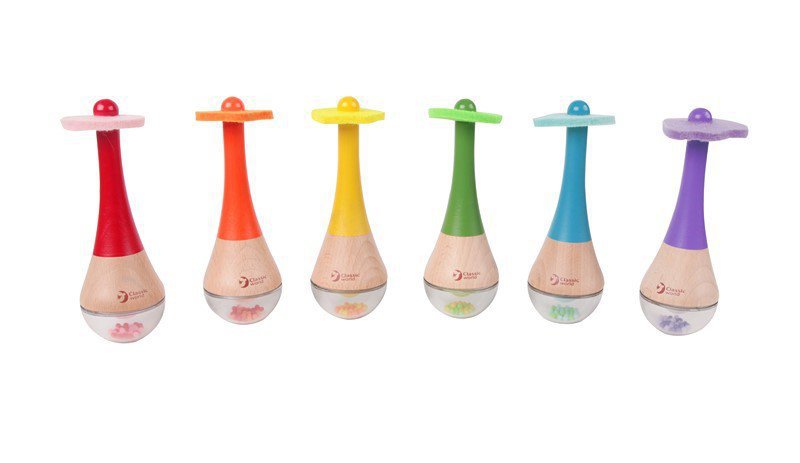 Rainbow Maracas - 5.5x16x5.5cm