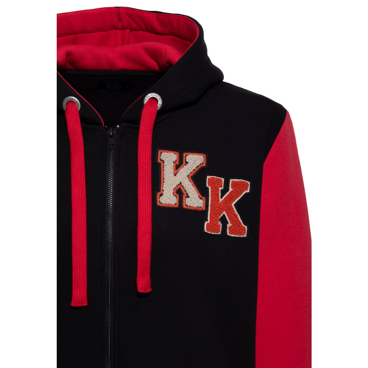 Kapuzensweatjacke 'Never Fuck A Fucker' in Schwarz