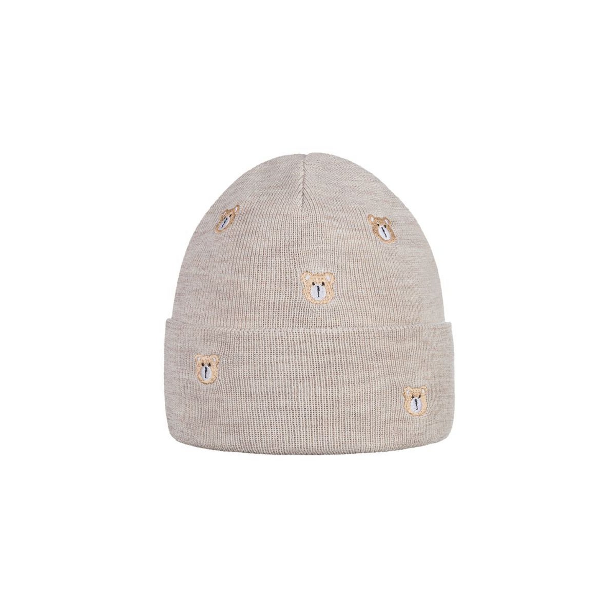 LITTLE BEAR hat - 100% merinould - beige